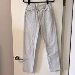 Faded agolde cross cross jeans